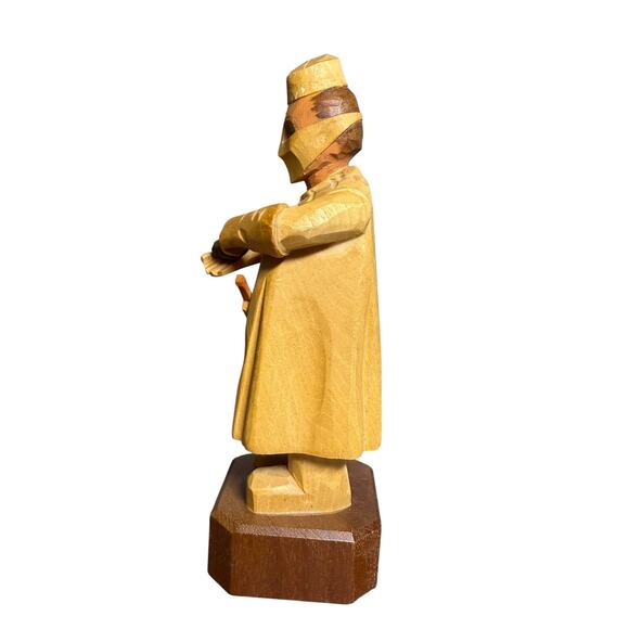 Vintage ANRI Figure Surgeon Cardiologist Wood Carving Handcrafted Italy Doctor - Picture 3 of 14
